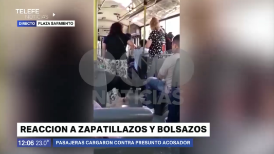 Rosario: grabaron a un hombre acosando a tres mujeres en un colectivo