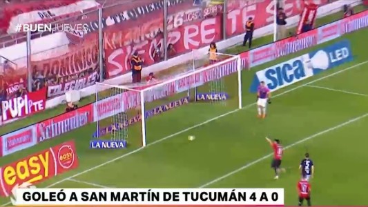 Independiente goleó a San Martín de Tucumán