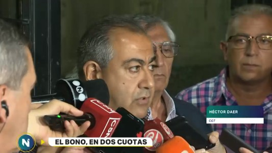 La CGT anunció que el bono en dos cuotas de 2.500 aleja la posibilidad de un paro