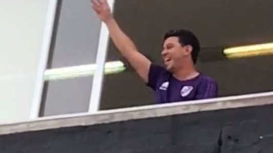 Como un hincha más: el festejo de Gallardo