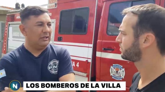 Los bomberos de la villa 21-24 de Barracas