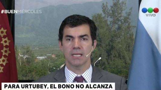 Para Urtubey, el bono no alcanza