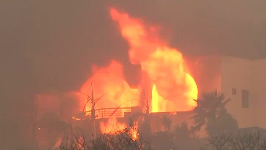 Impactantes imágenes del fuego en California