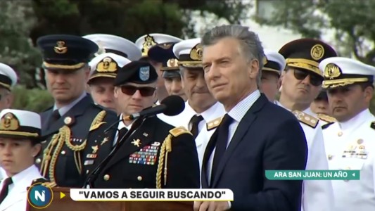 Macri sobre el ARA San Juan:  "No los vamos a abandonar"