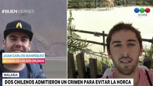Dos chilenos admitieron un crimen para evitar la horca en Malasia