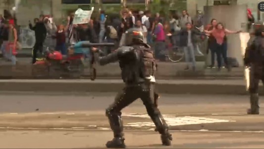 Violenta protesta en Colombia