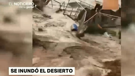 Se inundó el desierto