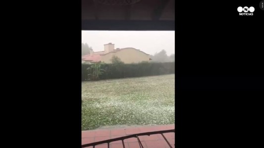 Temporal de granizo en Salta