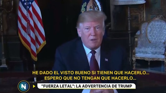 Donald Trump autorizó a los militares a que usen la fuerza "si fuera necesario"