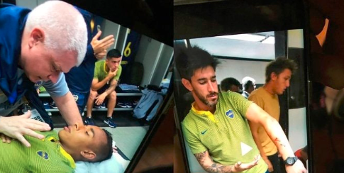 Fotos: así están los jugadores de Boca en el vestuario