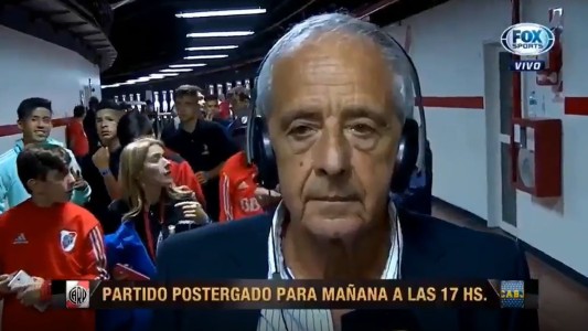 D´Onofrio salió corriendo de una nota por corridas dentro del Monumental