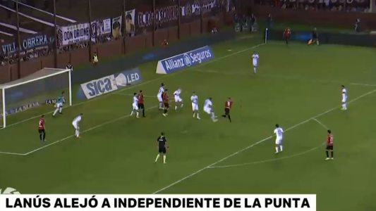 Lanús alejó a Independiente de la punta