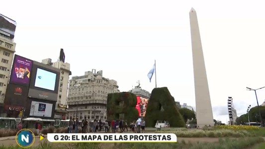 Cómo será el mapa de las protestas contra el G20 en Buenos Aires