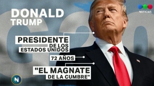 "El magnate de la Cumbre": Donald Trump llega por primera vez a la Argentina
