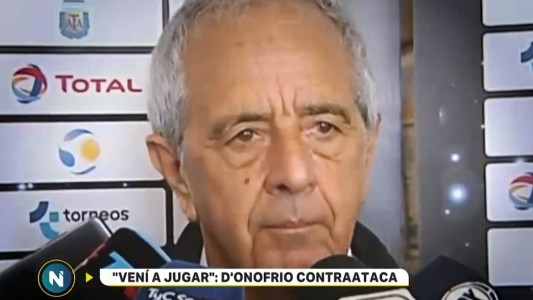 D´Onofrio a Angelici: "Vengan a la cancha a jugar, lo pueden ganar, no somos tan buenos"