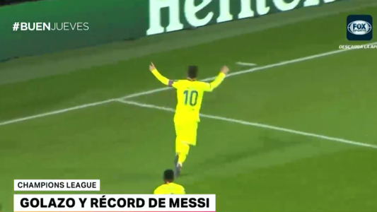 Golazo y récord de Messi