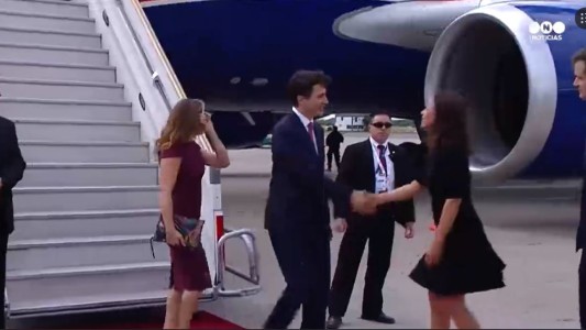 Así llegó el primer ministro de Canadá Justin Trudeau