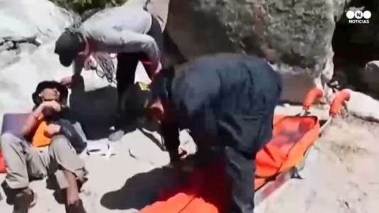 Rescate de un turista francés que había desaparecido en la montaña