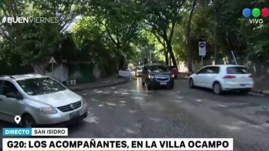 Los acompañantes de los presidentes del G20 almuerzan en Villa Ocampo