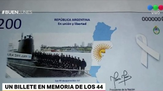 Santa Fe: alumnas de un colegio diseñaron un billete en memoria del ARA San Juan