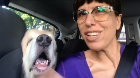 El video viral más triste: Valeria Schapira despide a su perro cantándole al oído hasta su muerte