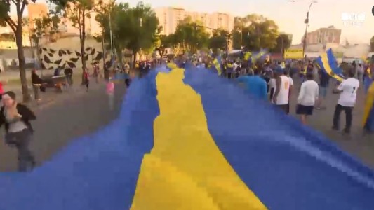 Banderazo para despedir a Boca