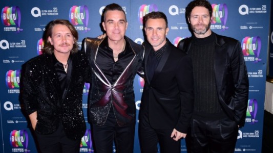 Robbie Williams volvió a cantar con los Take That