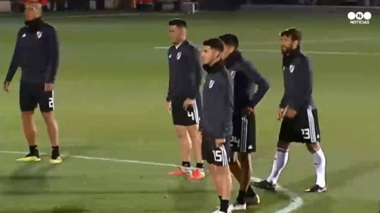 Superfinal: River entrenó en Madrid y Scocco sigue en duda