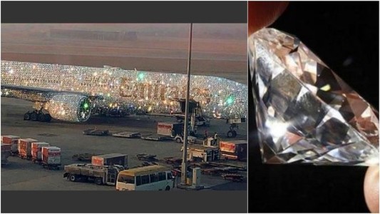 La historia detrás del avión de Dubai cubierto de diamantes