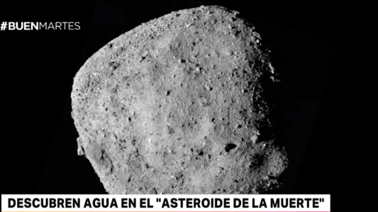 Descubrieron agua en el asteroide de la muerte