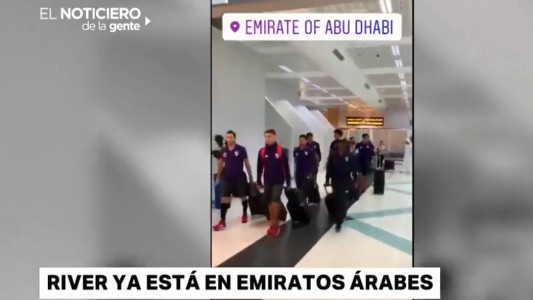 "¡Llegó el campeón!": River ya entrenó en Emiratos Árabes para el Mundial de Clubes