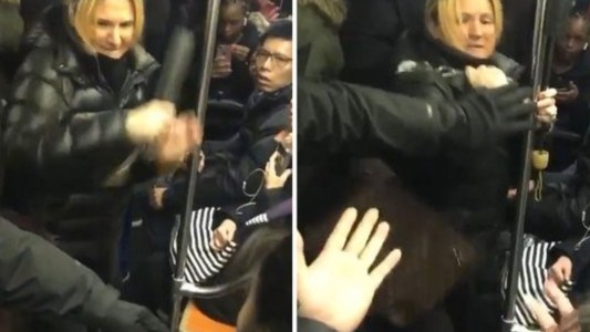 Video: brutal ataque racista en el subte de Nueva York
