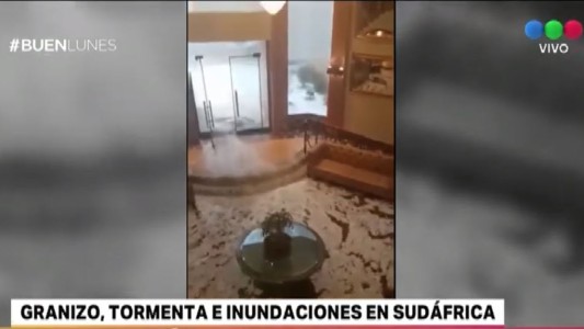 Granizo e inundaciones en Sudáfrica