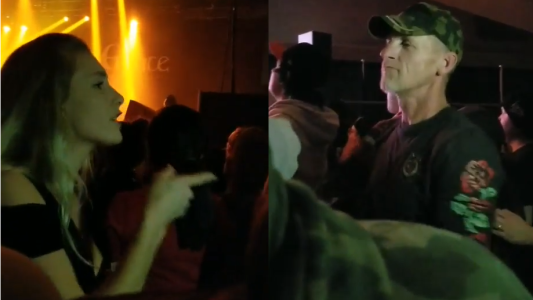 Video: una chica traduce a su papá canciones en un concierto usando lenguaje de señas