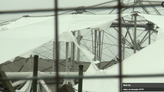 Así quedó el estadio único de La Plata luego del temporal