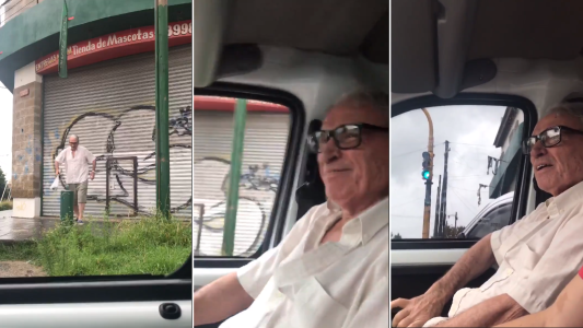El emotivo video de un piloto con su abuelo que emociona a todos en las redes
