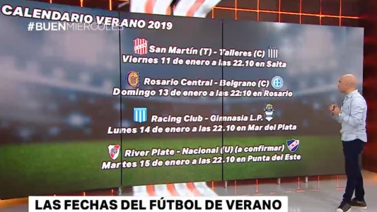 Se confirmaron las fechas del fútbol de verano