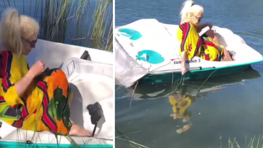 El divertido video de Susana Giménez varada en un bote en Uruguay