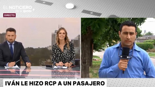 Chofer le salvó una vida arriba del colectivo