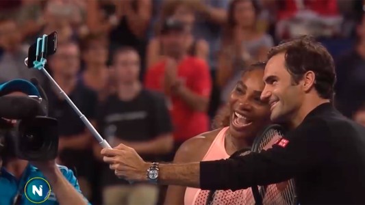 En un esperado duelo, Roger Federer venció a Serena Williams