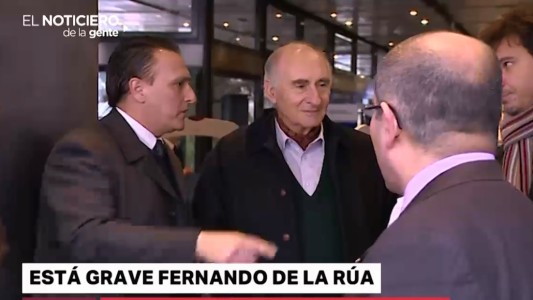 Parte médico de De la Rúa: "Está grave y con asistencia respiratoria mecánica"