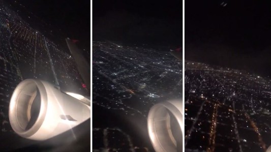 Impresionante: así se ven los fuegos artificiales desde el cielo