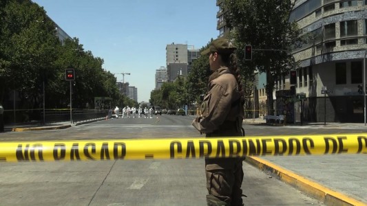 Atentado en una parada de omnibus en Chile