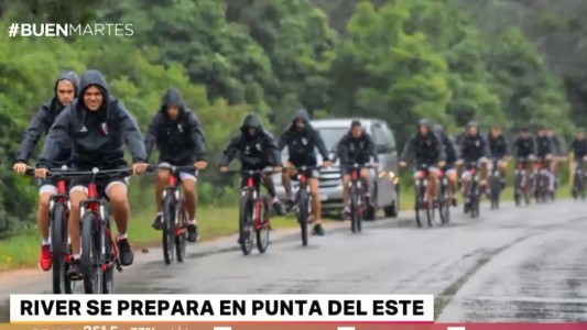 River: pretemporada en dos ruedas