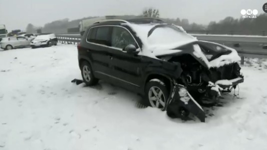 Una fuerte nevada azota Europa