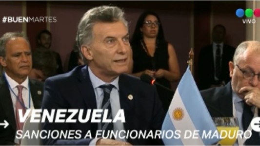 Argentina adhiere a la sanción del Grupo de Lima contra el régimen de Maduro