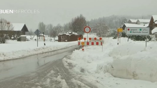 Europa, cubierta de nieve