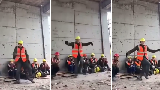 El obrero que se volvió una sensación viral bailando como Michael Jackson