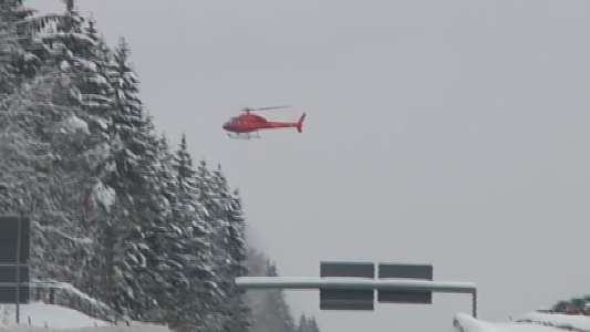 Un helicóptero como enorme ventilador