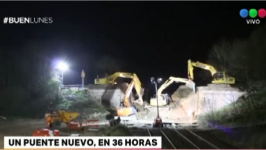 Time lapse chino: cambian un puente en 36 horas